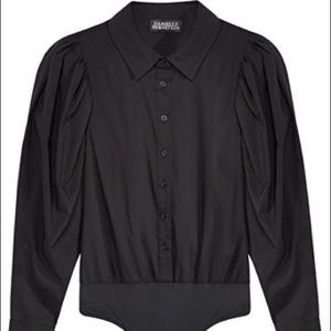 Danielle Bernstein Puffed Sleeve Bodysuit - NWT